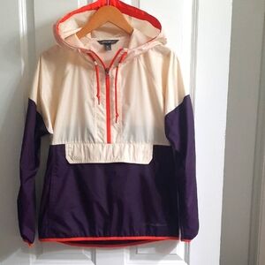 Eddie Bauer Hooded Windbreaker Anorak Packable Jacket